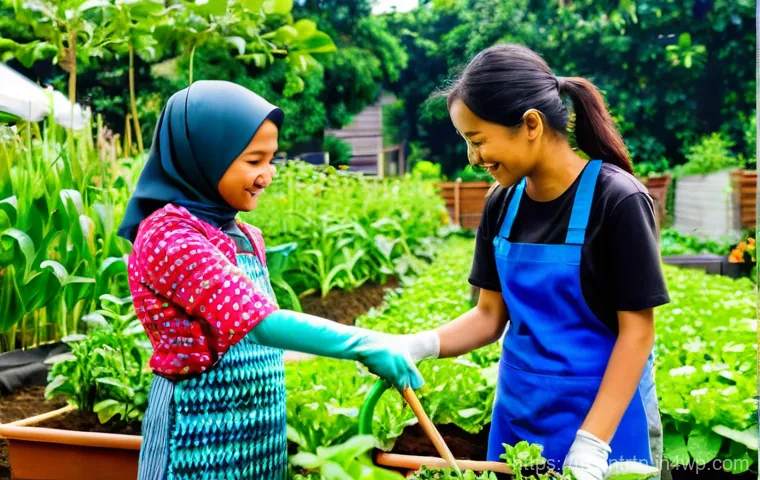 미래 식량 기술에서의 성별 불균형 - **프롬프트 2: 최첨단 Agri-Tech 연구실의 여성 리더들**
    "A diverse group of three intelligent Malaysian women, age...