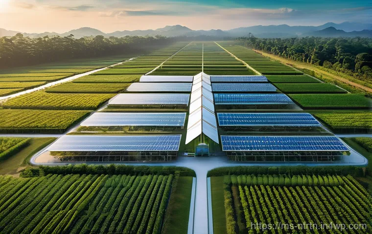 스마트 농업의 글로벌 시장 전망 - **Prompt 1: Futuristic Malaysian Smart Farm Landscape**
    A breathtaking, wide-angle aerial view o...