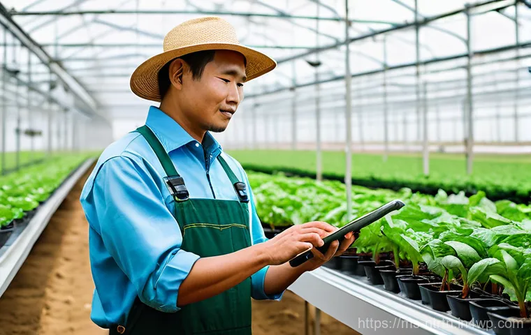 스마트 농업의 글로벌 시장 전망 - **Prompt 1: Futuristic Malaysian Smart Farm Landscape**
    A breathtaking, wide-angle aerial view o...